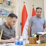 مدير مجاري ذي قار يستقبل المراجعين ويستمع إلى مطالبهم الخدمية