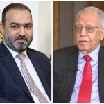 رئيس هيأة الإعلام والاتصالات د.نوفل ابورغيف يهنئ الأستاذ فخري كريم بمناسبة اختياره شخصية العام في قمة الإعلام العربي