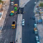 ستمرار أعمال  تبليط طبقة الاساس لشارع  العونان* *ضمن اعمال مشروع الزبير المتكامل للمرحلة الأولى*