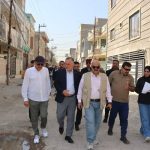 السيد رئيس الجهد الخدمي والهندسي المركزي  يتفقد مشاريع  الجهد في العاصمة بغداد