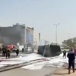 حريق في شارع 60 وسط الحلة يتسبب بإصابة 3 أشخاص